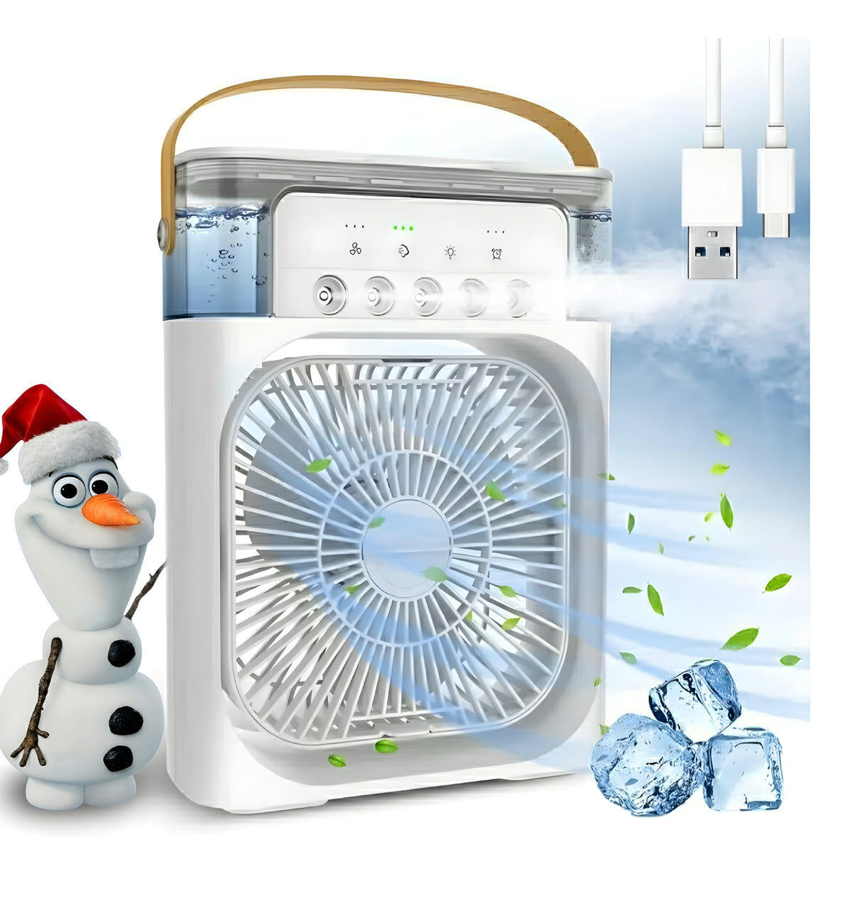 3 in 1 Mini Cooler/AC,Mini fan, Portable,Low power Consumption...(Pack of 1).